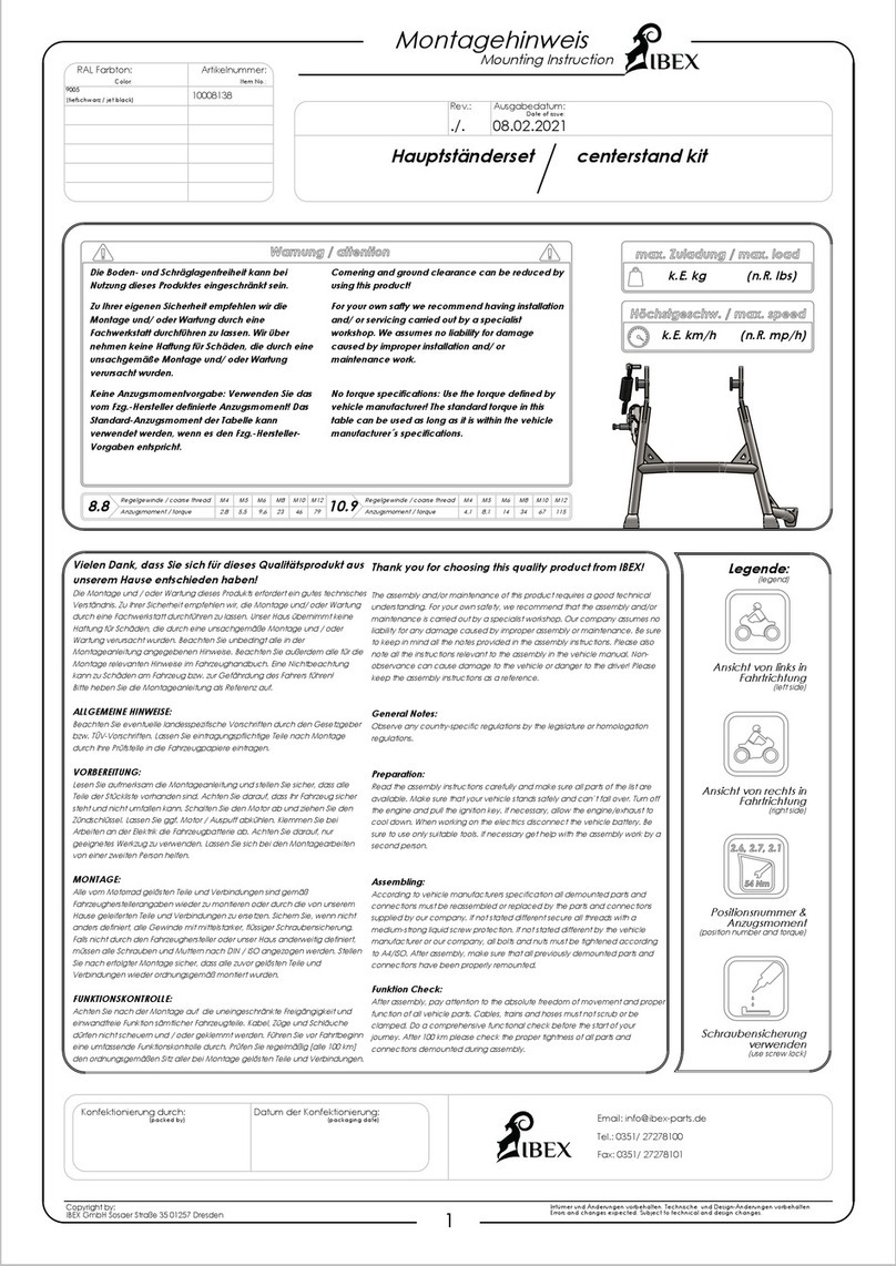 IBEX 10008138 User guide