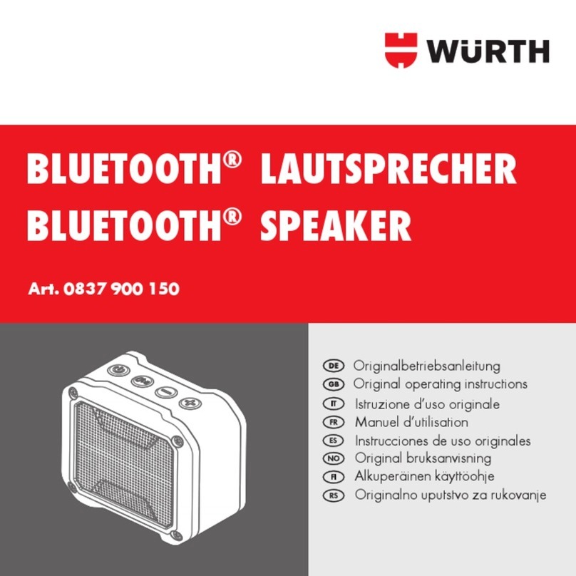 Würth 0837 900 150 Original operating instructions