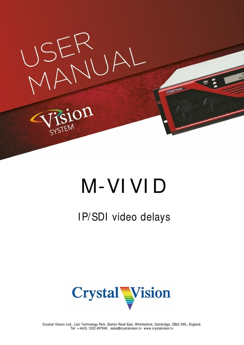 Crystal Vision Vision M-VIVID user manual