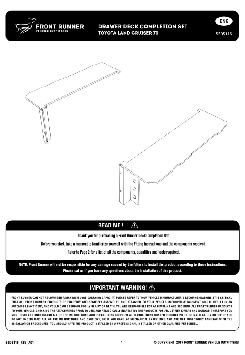 Front Runner SSDS115 User manual