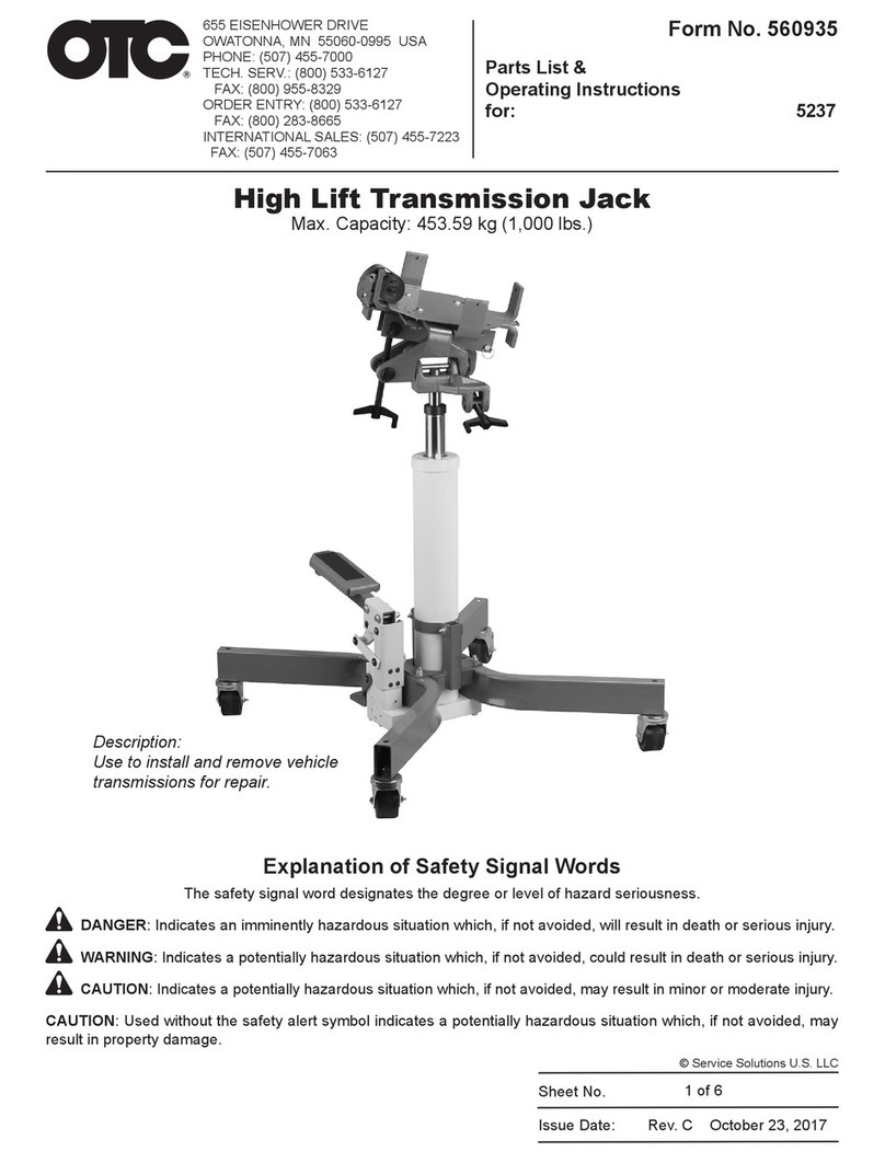 OTC 5237 operating instructions OTC 5237 operating instructions