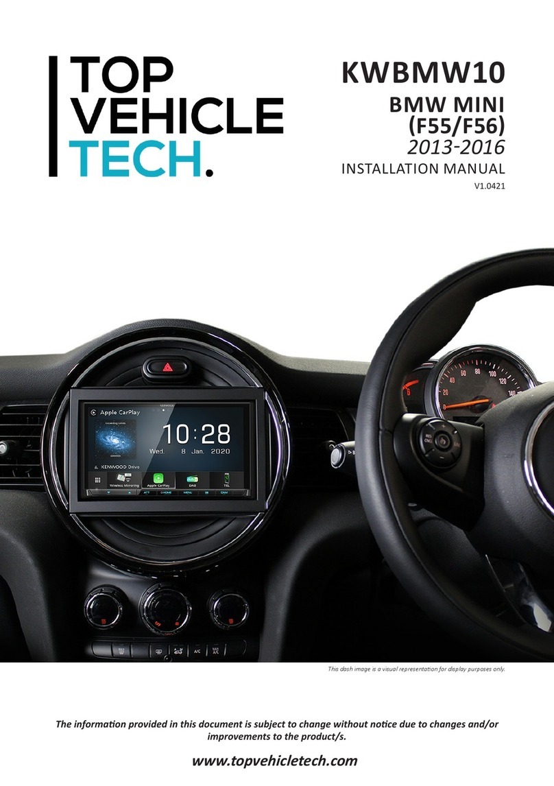 TOP VEHICLE TECH KWBMW10 installation manual