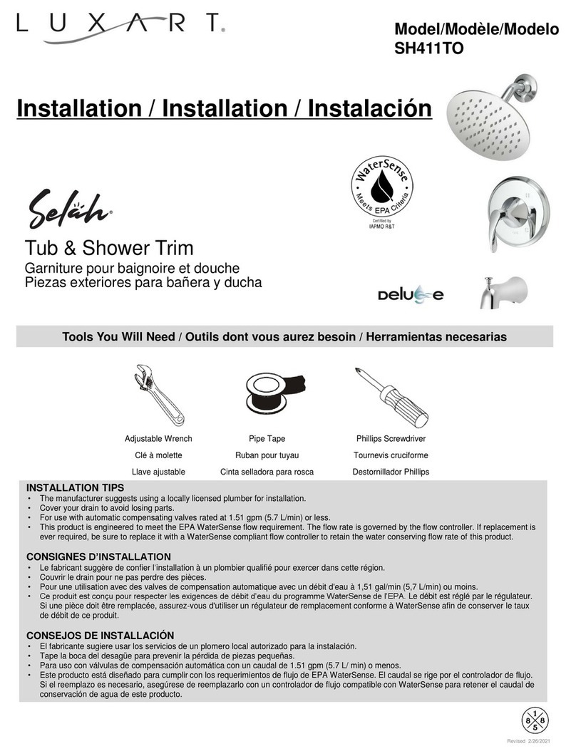 Luxart Selah SH411TO User manual