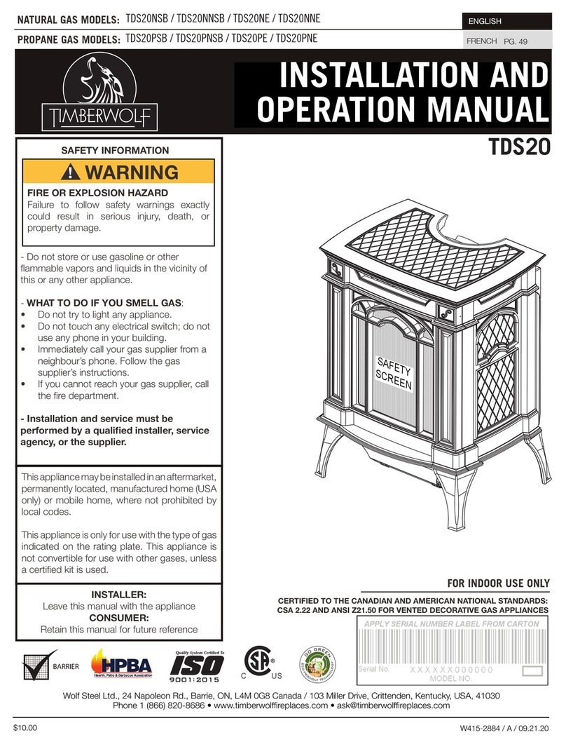 Timberwolf TDS20 Series Installation and operation manual Timberwolf TDS20 Series Installation and operation manual