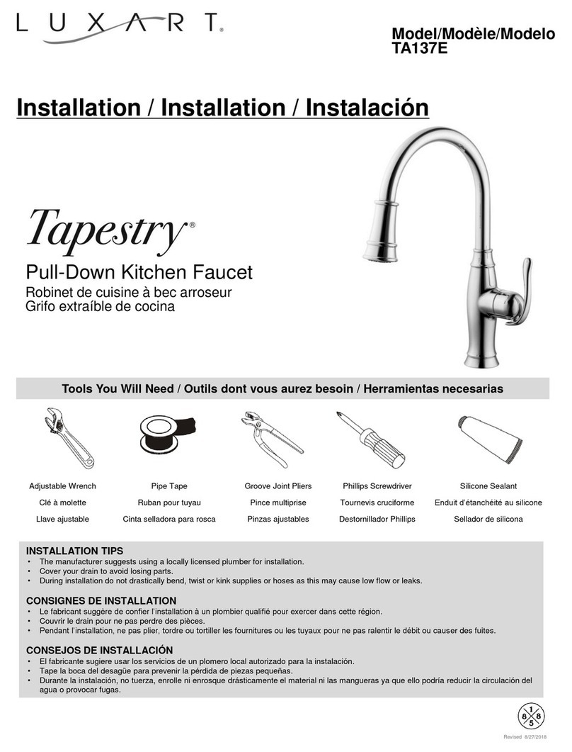 Luxart Tapestry TA137E User manual