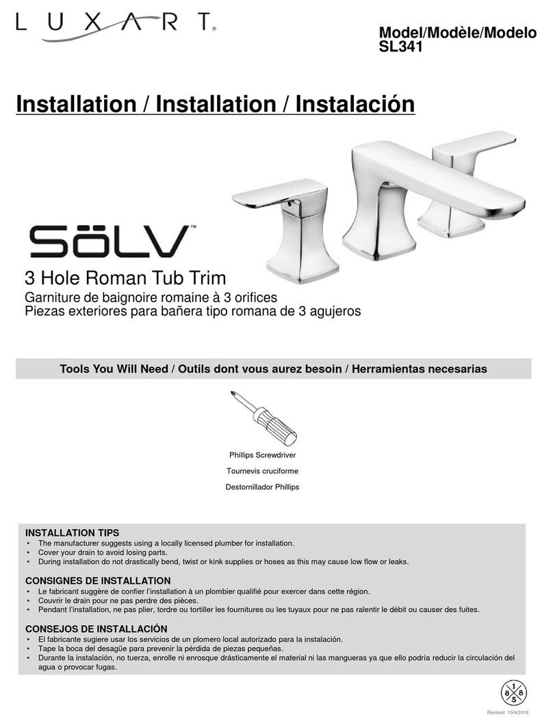 Luxart SOLV SL341 User manual Luxart SOLV SL341 User manual