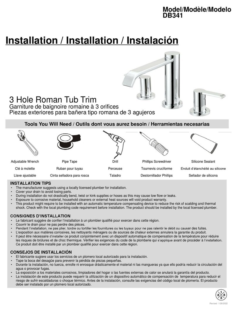 Luxart Debutante DB341 User manual Luxart Debutante DB341 User manual