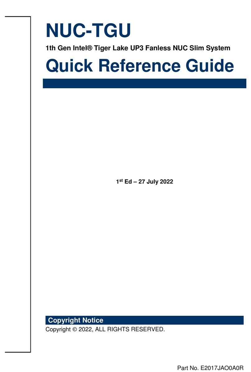 BCM NUC-TGU Quick reference guide BCM NUC-TGU Quick reference guide