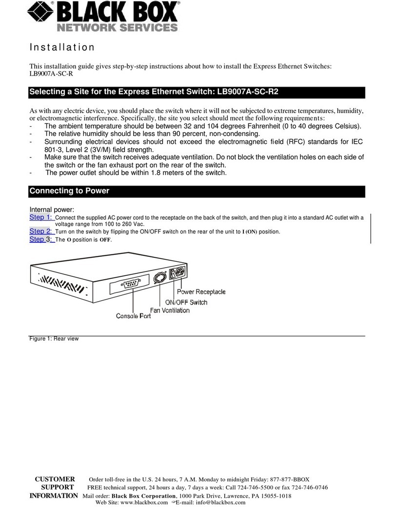 Black Box LB9007A-SC-R User manual