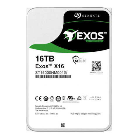 Seagate EXOS ENTERPRISE ST16000NM001G User manual