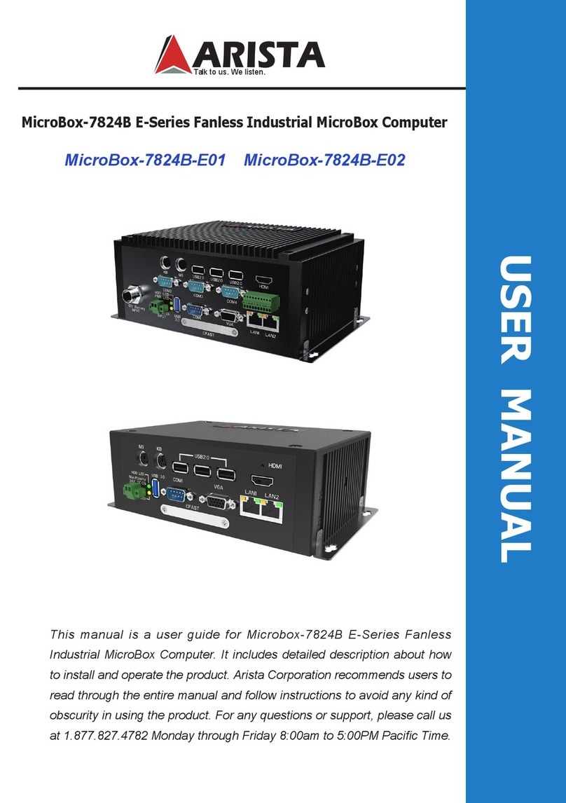 Arista MicroBox-7824B-E01 user manual