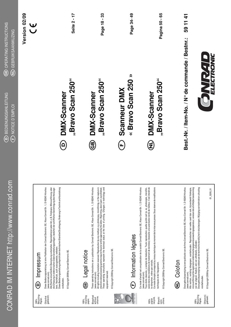 Conrad Electronic Bravo Scan 250 User manual