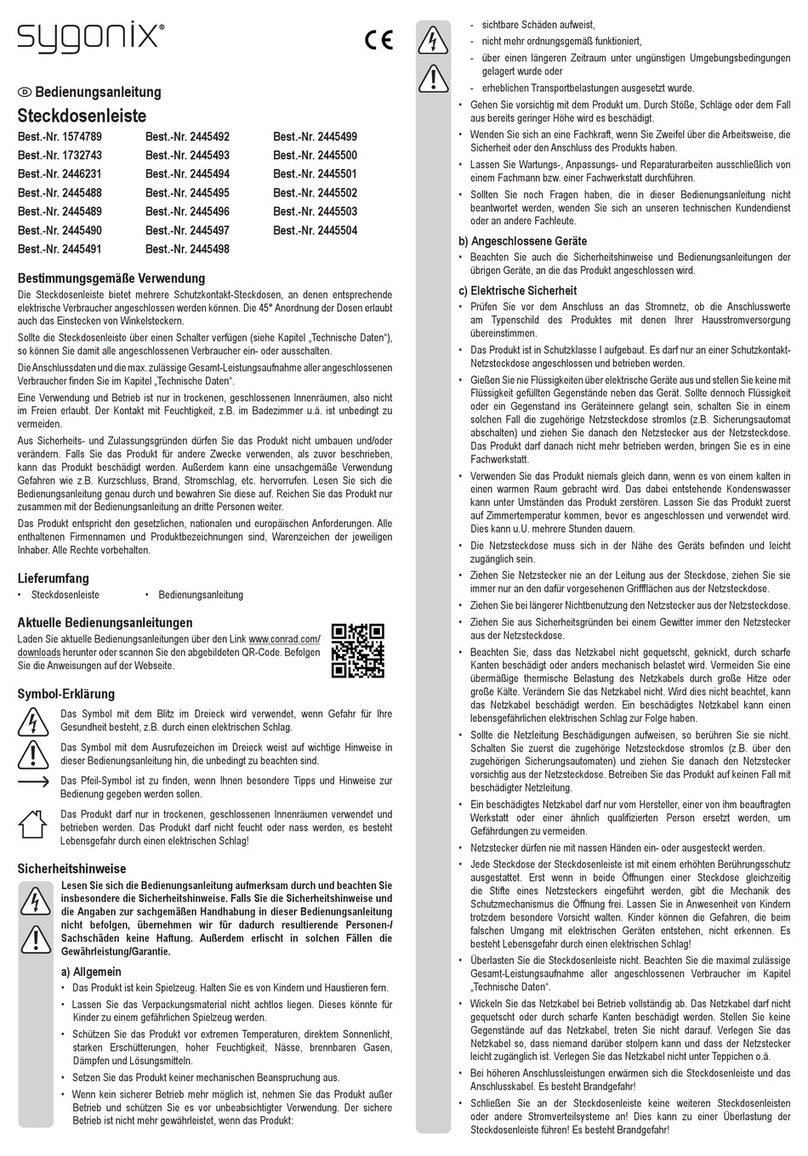 Sygonix 1574789 User manual