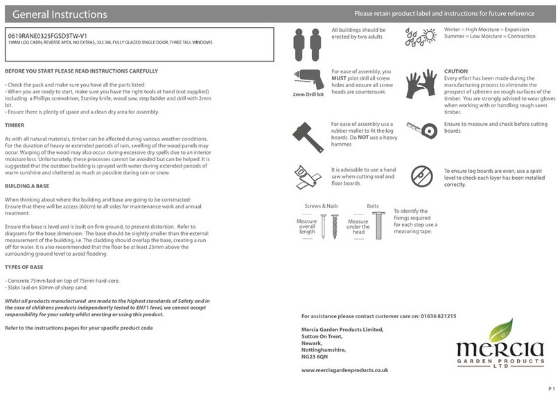 Mercia Garden Products 0619RANE0325FGSD3TW-V1 Instruction manual