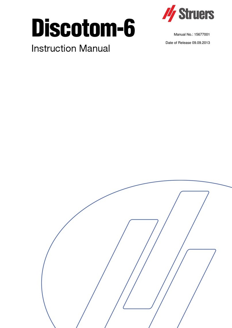 Struers Discotom-6 instruction manual Struers Discotom-6 instruction manual