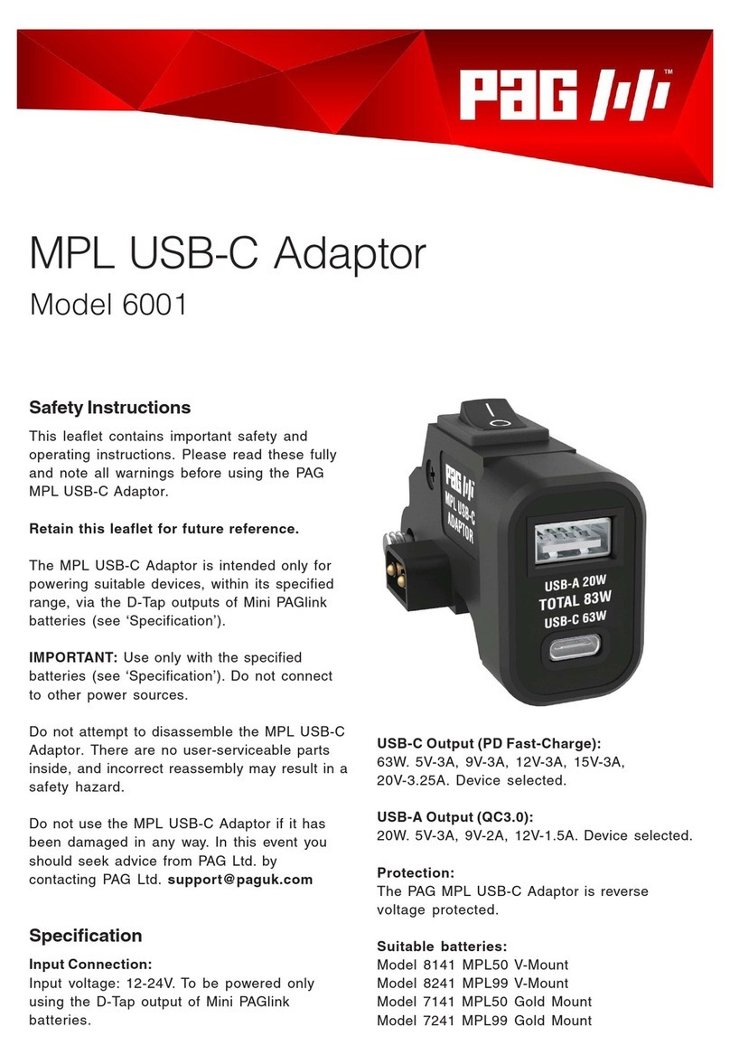 PAG 6001 quick start guide