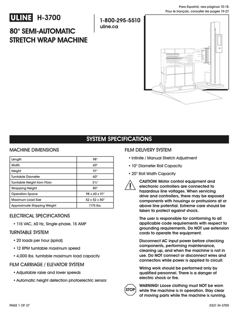 U-Line H-3700 manual