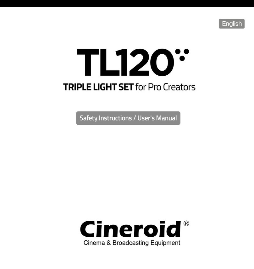 Cineroid TL120 Installation and operating manual Cineroid TL120 Installation and operating manual