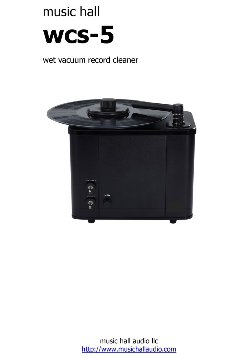 Music Hall Audio wcs-5 quick start guide