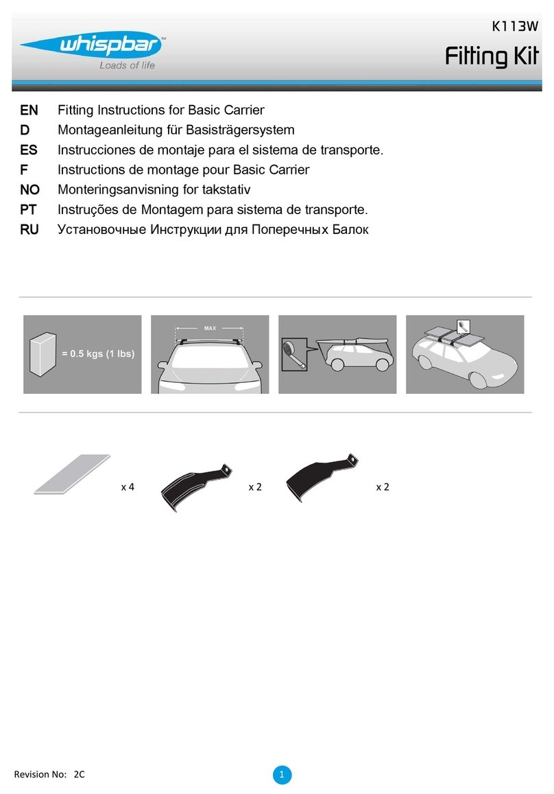 Whispbar K113W Fitting Instructions for Basic Carrier