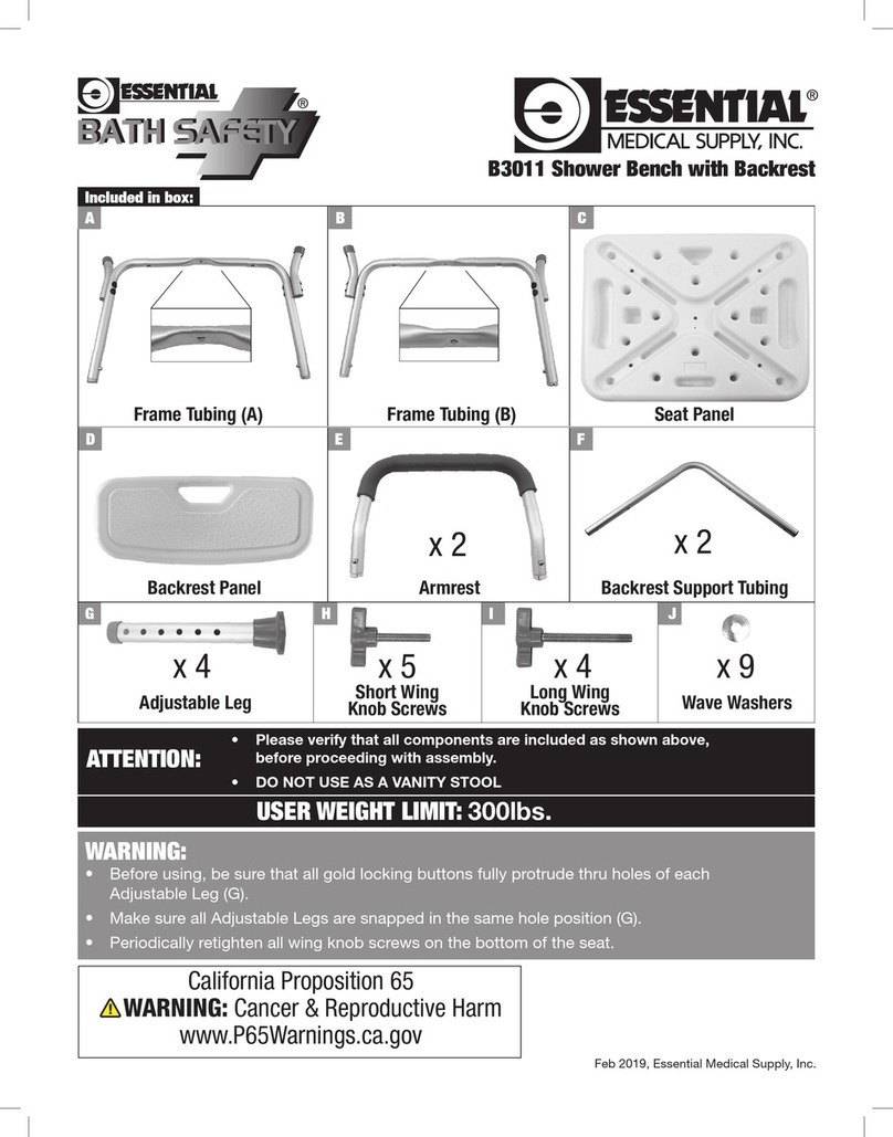 Essential Medical Supply B3011 quick start guide