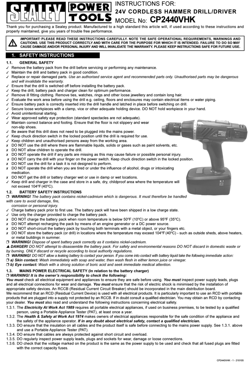 Sealey CP2440VHK instructions