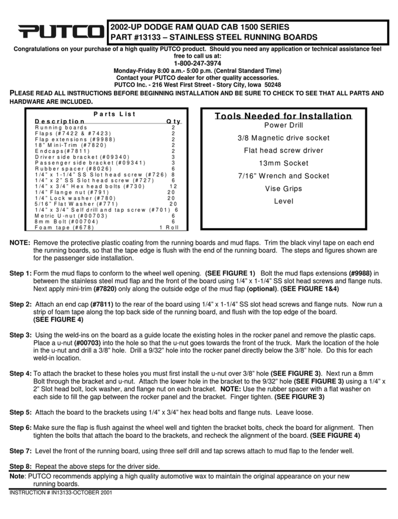 PUTCO 13133 quick start guide