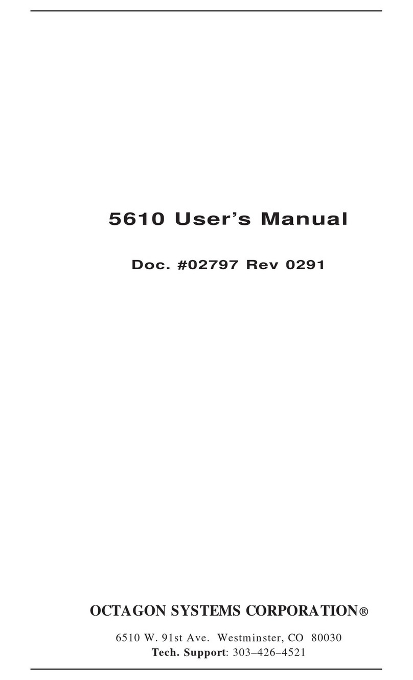 Octagon Systems 5610 user manual