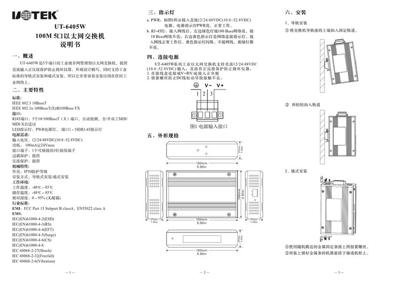 Inotek UT-6405W user manual