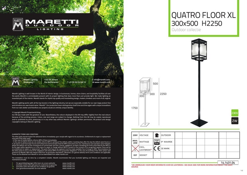 Maretti QUATRO FLOOR XL H2250 User manual