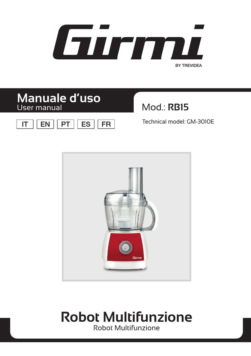 TREVIDEA Girmi RB15 User manual