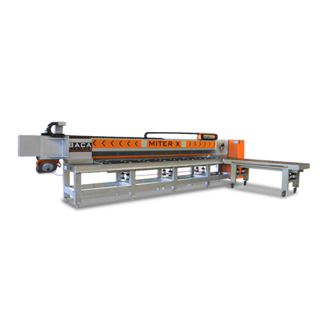 BACA SYSTEMS Miter X Operation manual