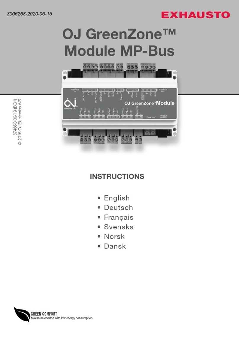 Exhausto OJ GreenZone User manual