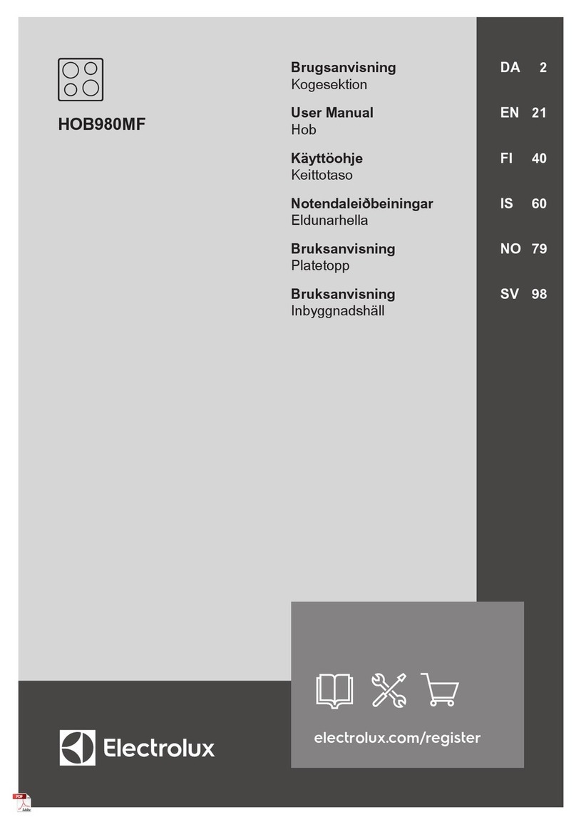 Electrolux HOB980MF user manual