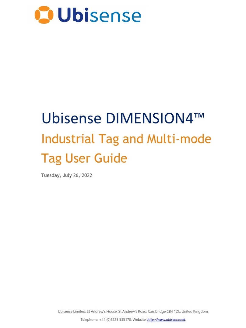 Ubisense Dimension4 UWB+BLE Tag User manual