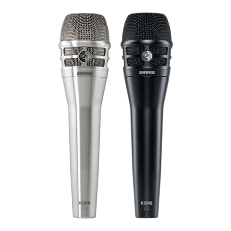 Shure KSM8 Dualdyne User manual Shure KSM8 Dualdyne User manual
