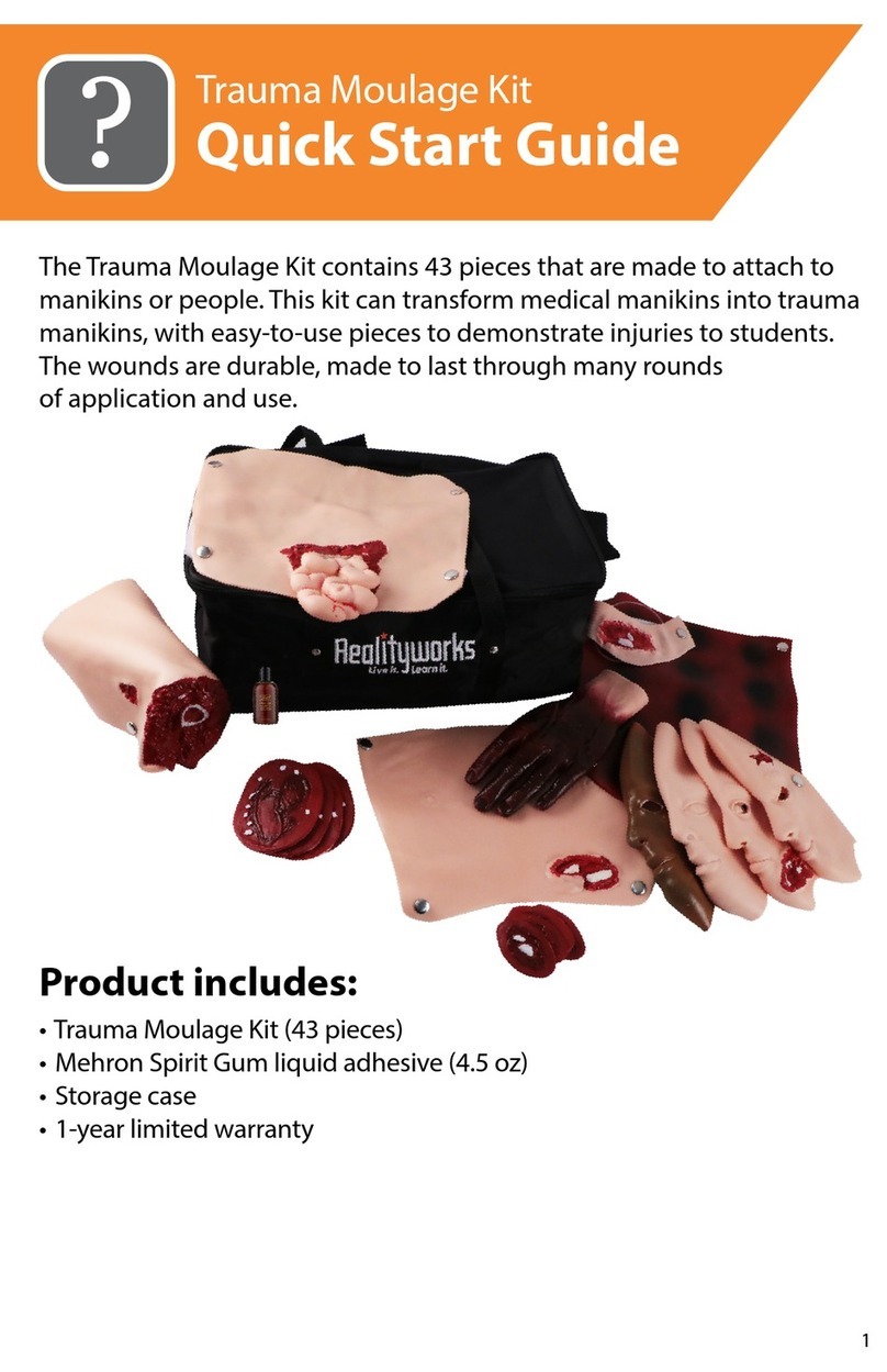 Reality Works Trauma Moulage Kit quick start guide