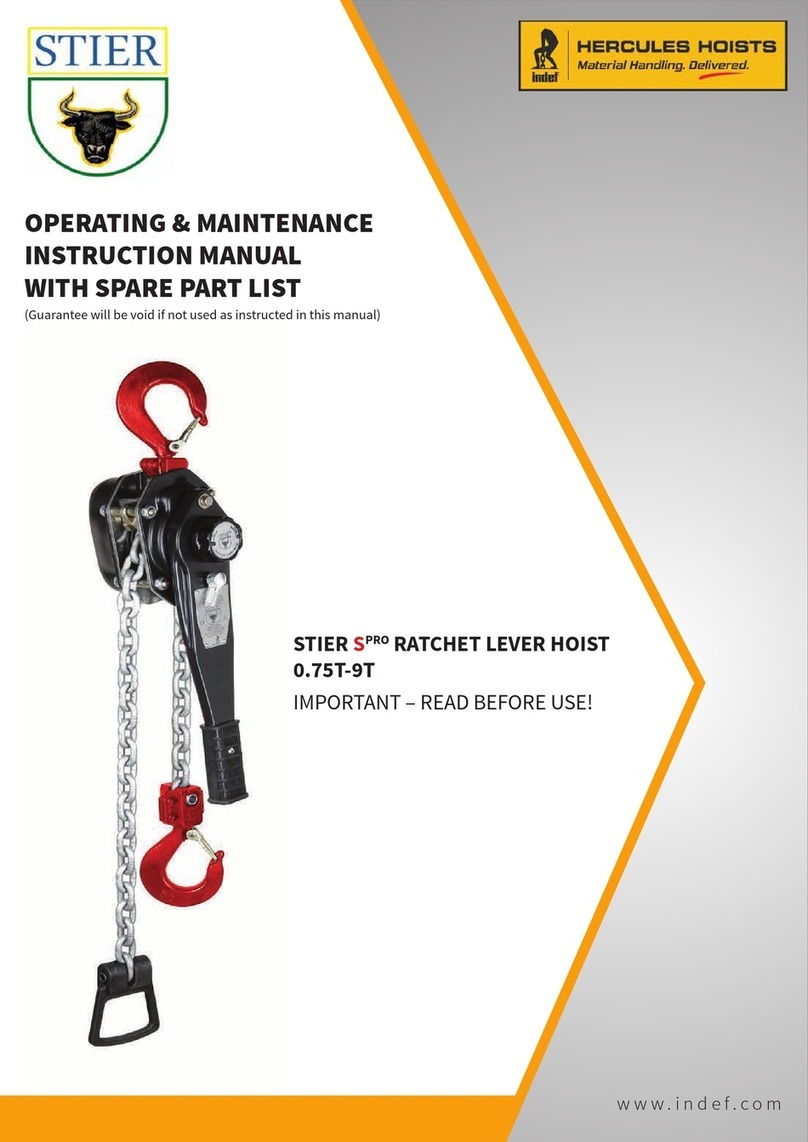 STIER SPRO 0.75T-9T Operating & maintenance instruction manual