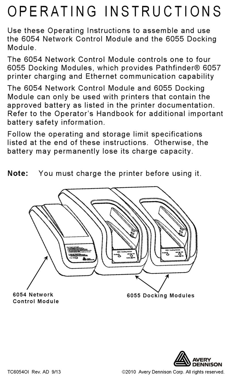 Avery Dennison 6054 User manual