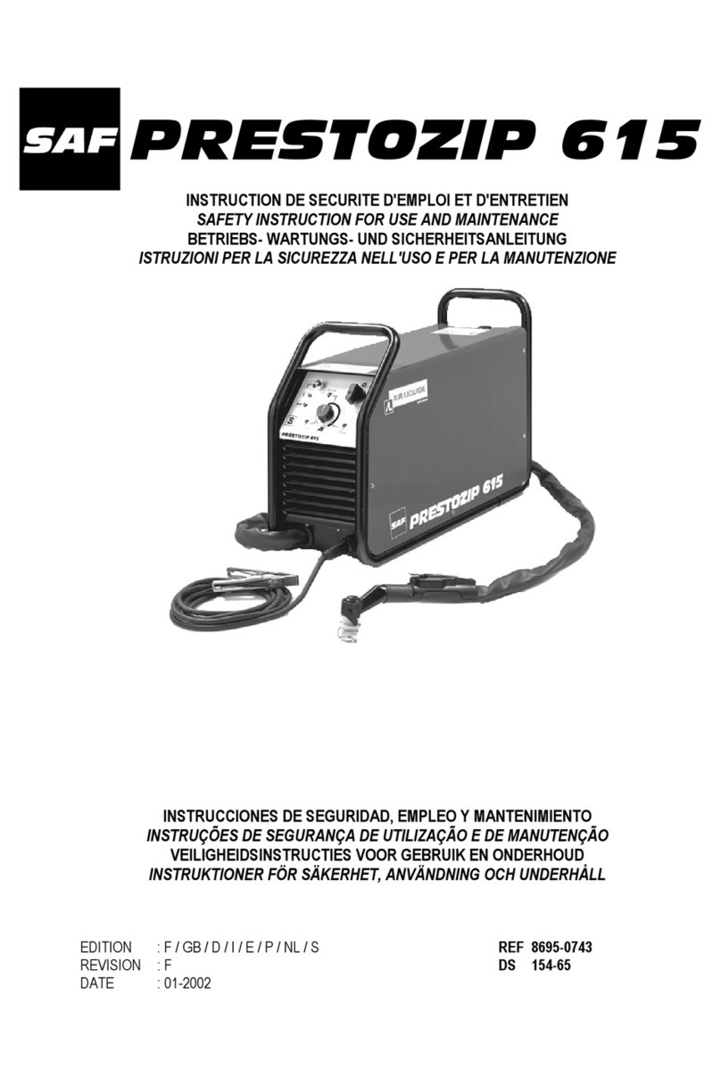 SAF PRESTOZIP 615 Mounting instructions
