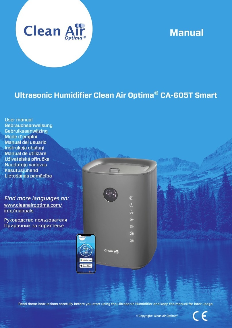 Clean Air Optima Smart CA-605T manual