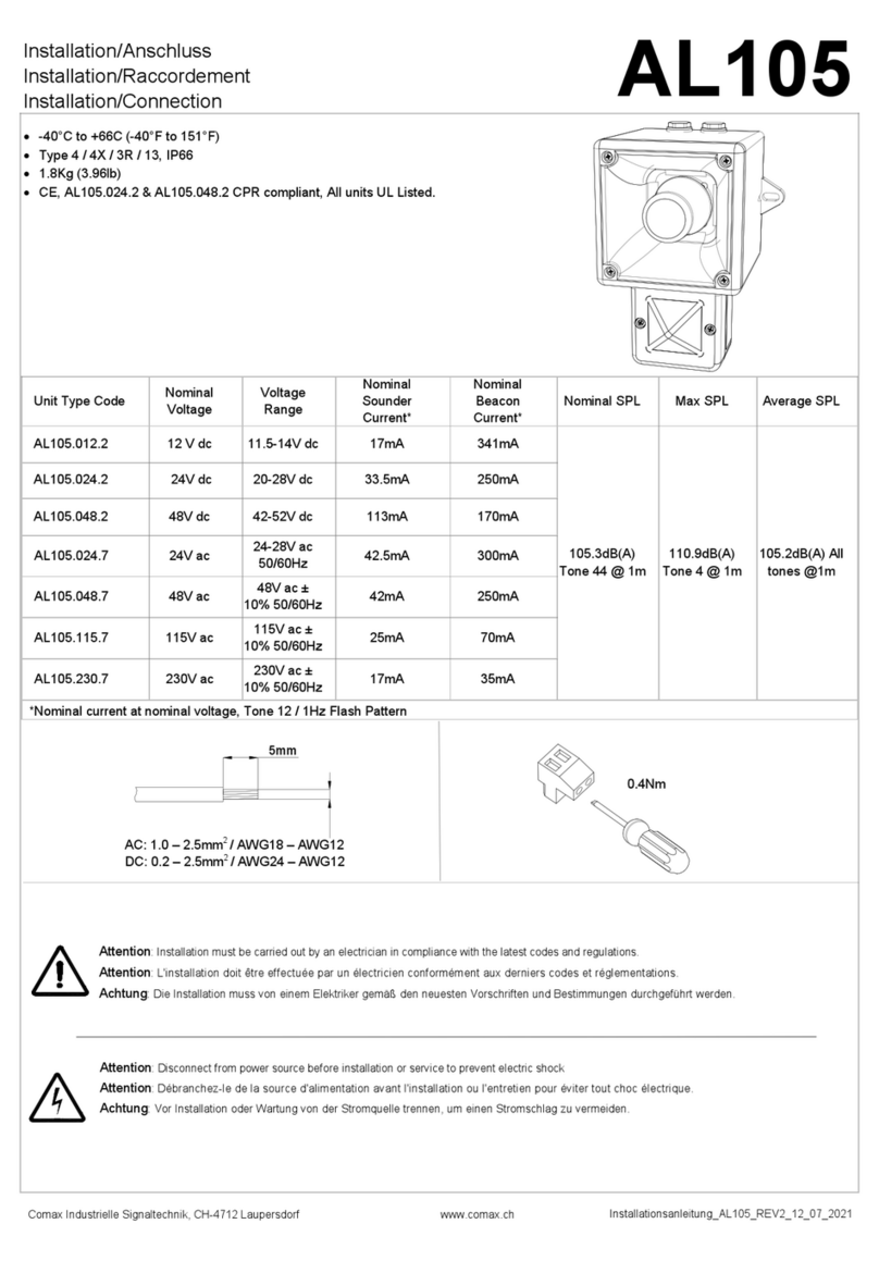Comax AL105 Series Guide