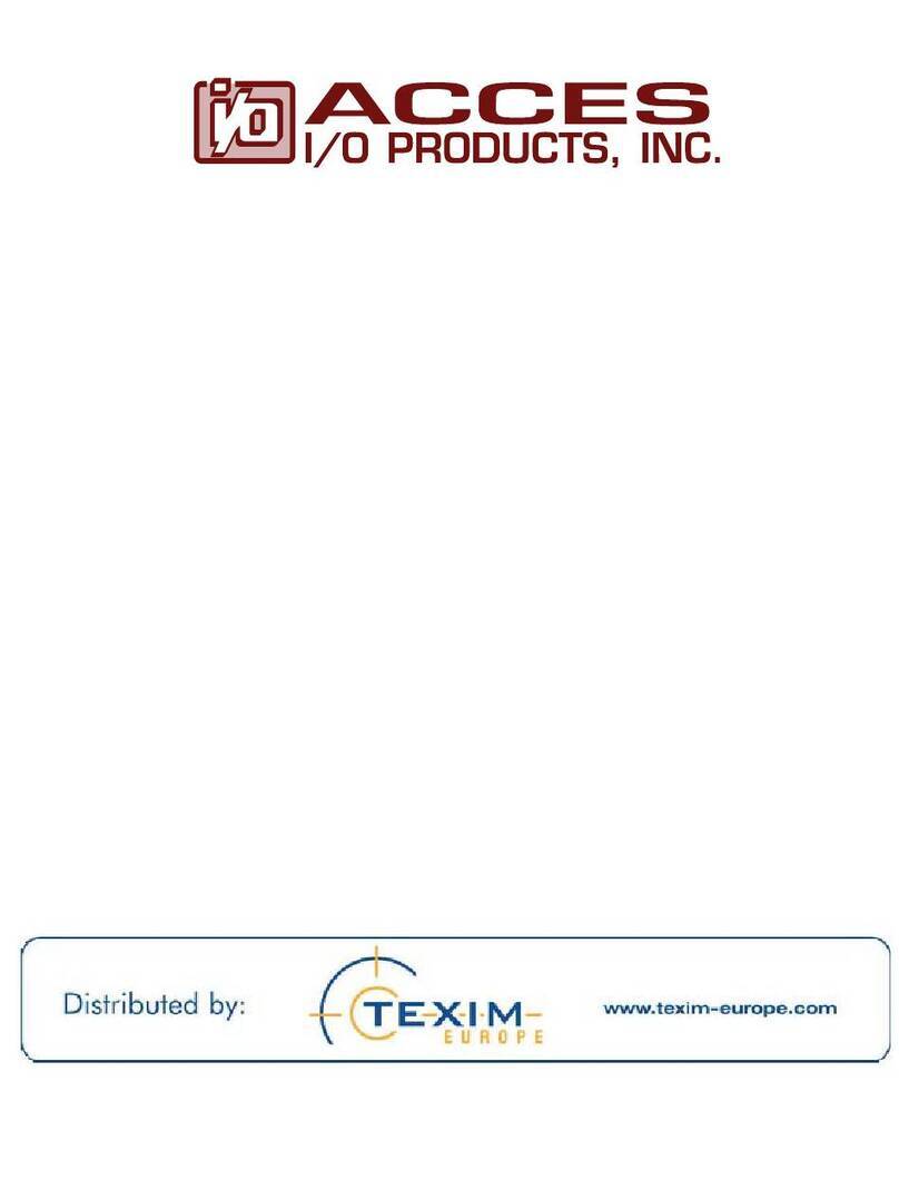 Acces I/O products PCIe-COM-8SM User manual