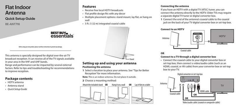 BEST BUY essentials BE-ANT716 Quick setup guide