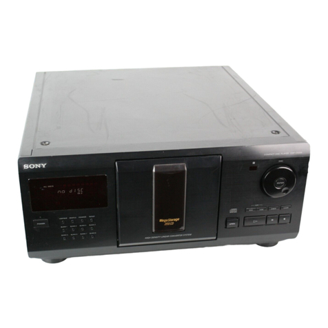 Sony CDP-CX225 User manual Sony CDP-CX225 User manual