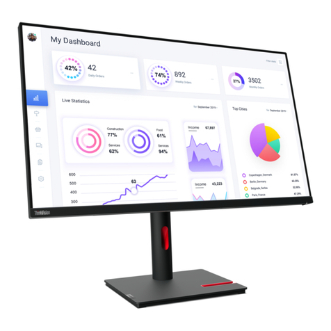 Lenovo ThinkVision T32p-30 User manual