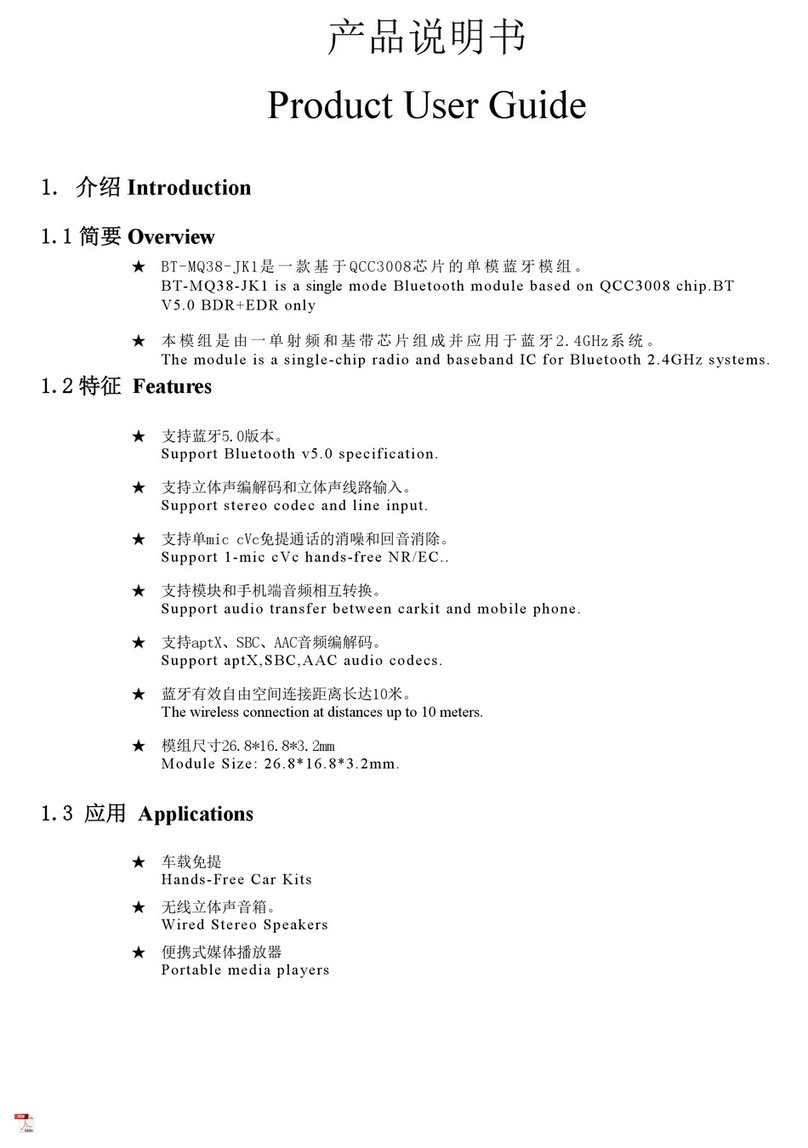 Shinwa BT-MQ38-JK1 Product user guide