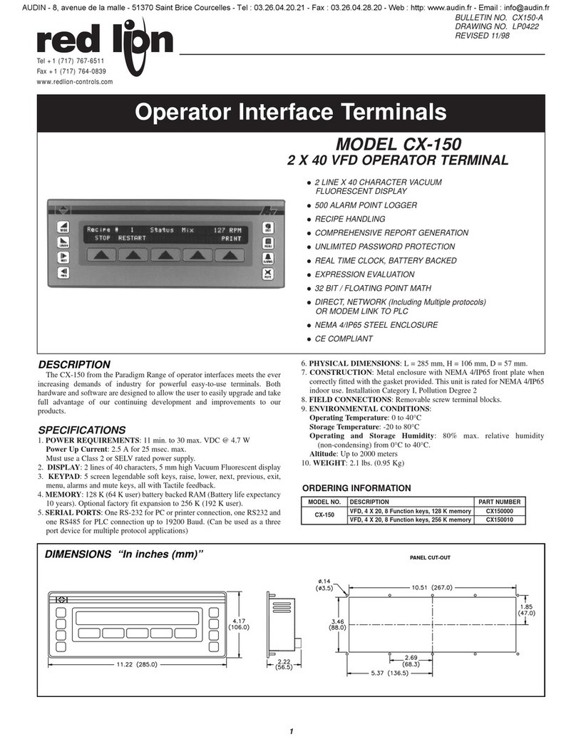 red lion CX-150 manual