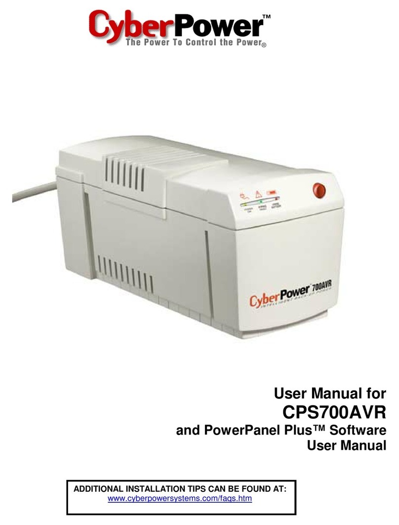 CyberPower CPS700AVR User manual