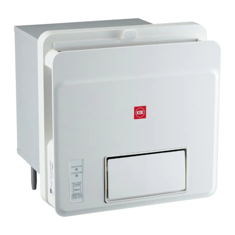 KDK 23BWBH Installation and operating instructions